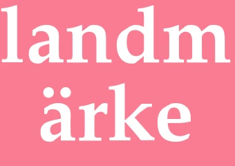 Synonym landmärke