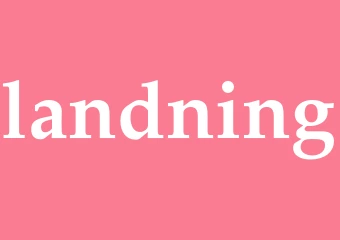 Synonym landning