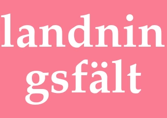 Synonym landningsfält