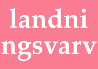 Synonym landningsvarv