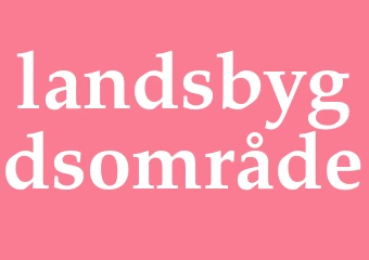 Synonym landsbygdsområde