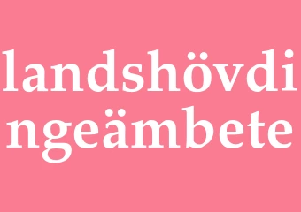 Synonym landshövdingeämbete