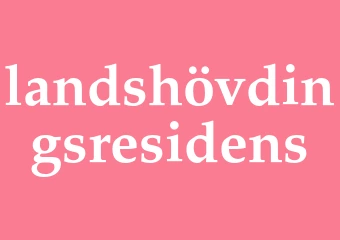 Synonym landshövdingsresidens