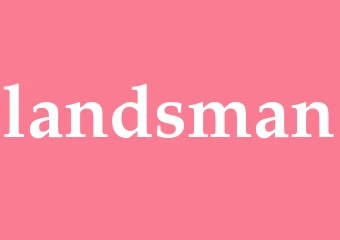 Synonym landsman