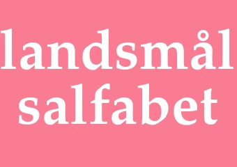 Synonym landsmålsalfabet
