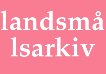 Synonym landsmålsarkiv