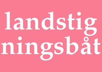 Synonym landstigningsbåt