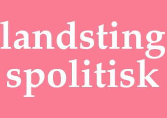 Synonym landstingspolitisk