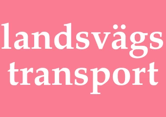 Synonym landsvägstransport