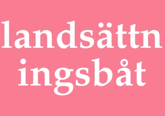 Synonym landsättningsbåt