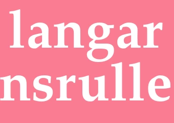 Synonym langarnsrulle