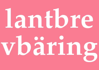 Synonym lantbrevbäring