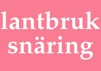 Synonym lantbruksnäring