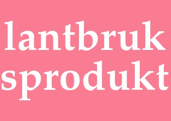 Synonym lantbruksprodukt