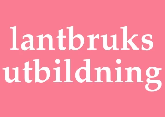 Synonym lantbruksutbildning