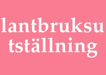 Synonym lantbruksutställning