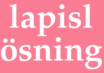 Synonym lapislösning