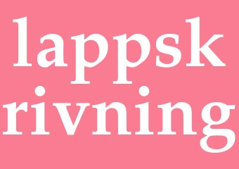 Synonym lappskrivning