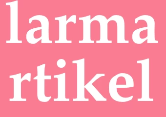 Synonym larmartikel