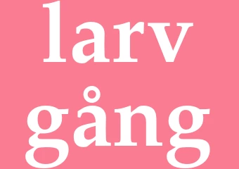Synonym larvgång