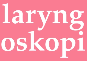Synonym laryngoskopi