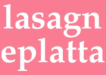 Synonym lasagneplatta