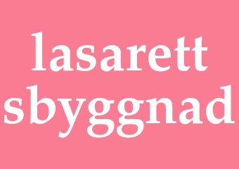 Synonym lasarettsbyggnad