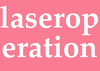 Synonym laseroperation