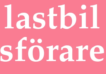 Synonym lastbilsförare