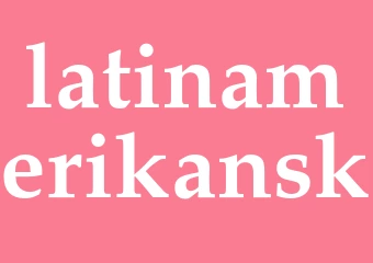 Synonym latinamerikansk