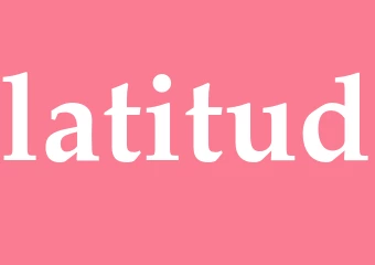 Synonym latitud