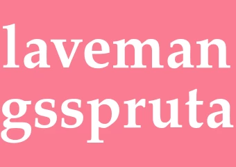 Synonym lavemangsspruta