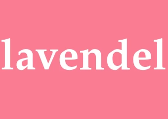 Synonym lavendel