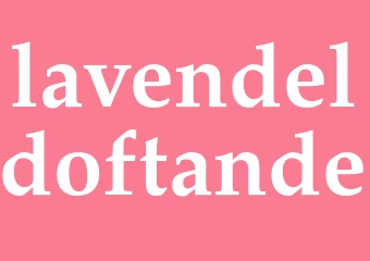 Synonym lavendeldoftande