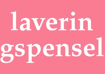 Synonym laveringspensel