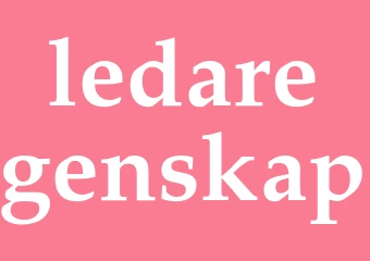 Synonym ledaregenskap