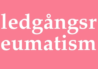 Synonym ledgångsreumatism