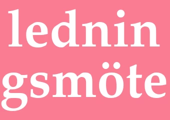Synonym ledningsmöte