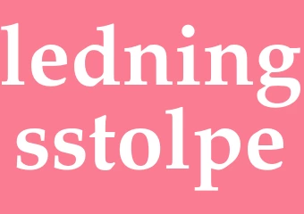 Synonym ledningsstolpe