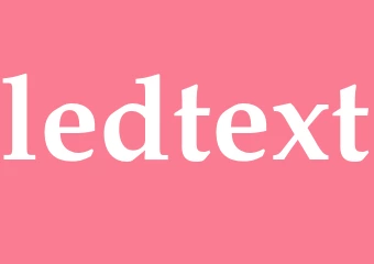 Synonym ledtext