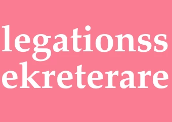 Synonym legationssekreterare