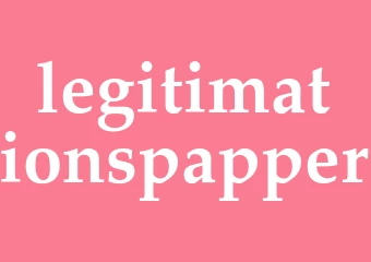 Synonym legitimationspapper