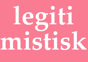 Synonym legitimistisk