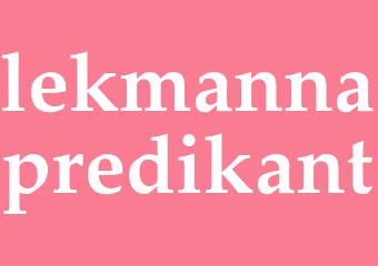 Synonym lekmannapredikant