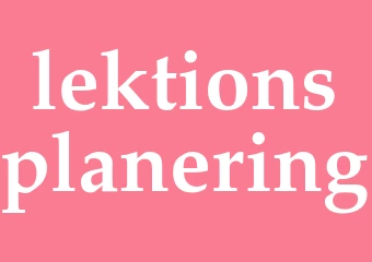 Synonym lektionsplanering