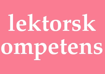 Synonym lektorskompetens