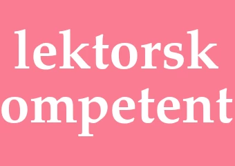 Synonym lektorskompetent
