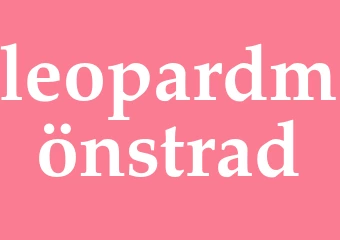Synonym leopardmönstrad