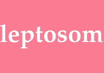 Synonym leptosom