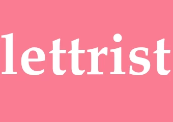 Synonym lettrist
